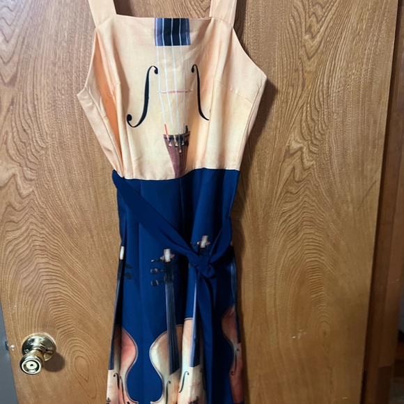 Musical Instrument Print Dress - Picture 11 of 11